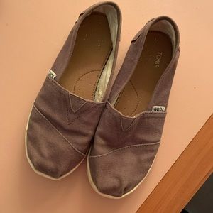 Kids 3 ash grey Tom’s canvas shoes